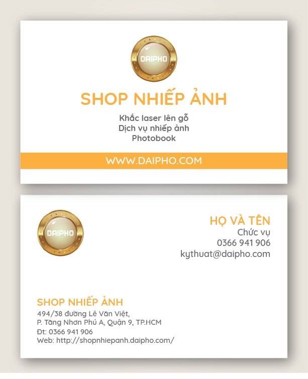 In danh thiếp kỹ thuật số - card visit